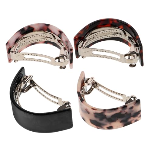 ARTSEWPLY 4stücke Frühlings Haarspangen Mode Haarnadeln Halbkreis Clips Pferdeschwanzhalter Gemischt Damen Haar Accessoires von ARTSEWPLY
