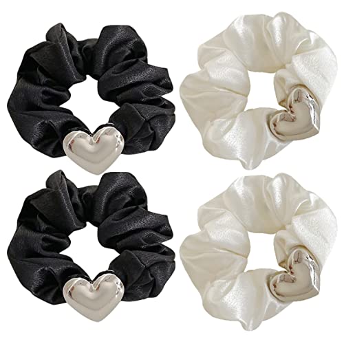 ARTSEWPLY 4stücke Teiliges Haargummis Für Frauen Elastische Haarbänder Herzform Geeignet Für Alltag Und Besondere Anlässe Vielseitiges Haaraccessoire von ARTSEWPLY