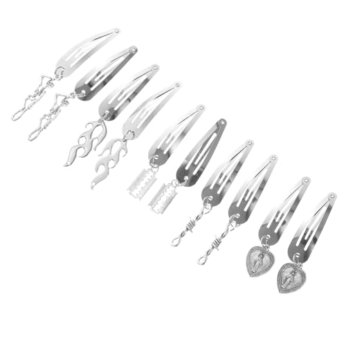 ARTSEWPLY 5 Paare Gothic Metall Haarklammern Snap Hairpin Haarspangen für Damen und Mädchen Langlebige Vintage Haarschmuck Accessoires für Halloween und Cosplay von ARTSEWPLY