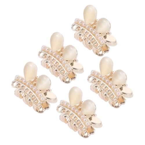 ARTSEWPLY 5 Stück Perlen Haarspangen Kleine Metall Haarklammern mit Strass Dekorative Haarklammern für Damen Rutschfestes Design Vielseitig für Alltag und Festlichkeiten Geeignet von ARTSEWPLY