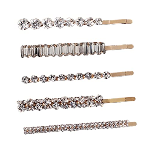 ARTSEWPLY 5 Stück Strass Haarspangen Zinklegierung Funkelnde Haarnadeln Für Damen Hochzeits Und Party Zubehör Goldfarbene Haarklammern Rutschfeste Haarschmuck ARTSEWPLY 5 Stück Strass Haarspangen Zinklegierung Funkelnde Haarnadeln Für Damen Hochzeits Und Party Zubehör Goldfarbene Haarklammern Rutschfeste Haarschmuck von ARTSEWPLY