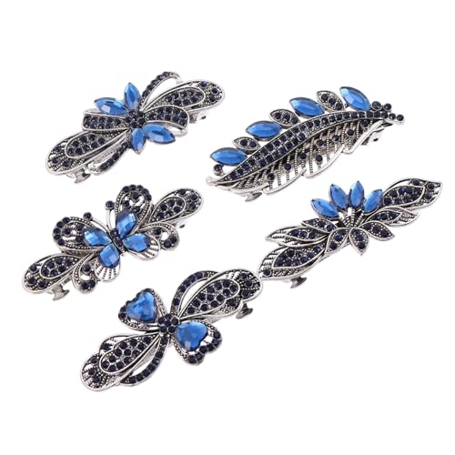 ARTSEWPLY 5 Stück Teiliges Wasser funkelnde Haarklammern mit Automatischem Federmechanismus Modischer Haarschmuck für Damen Geeignet für Haartypen Stilvolle Strass haarspangen für von ARTSEWPLY