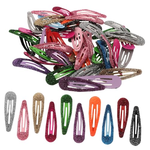 ARTSEWPLY 50 Stück Teiliges Bunte Glitzer Snap Hair Clips Wasserfall Haarklammern für Mädchen Frauen Vielseitig Einsetzbar Haarschmuck Accessoires von ARTSEWPLY
