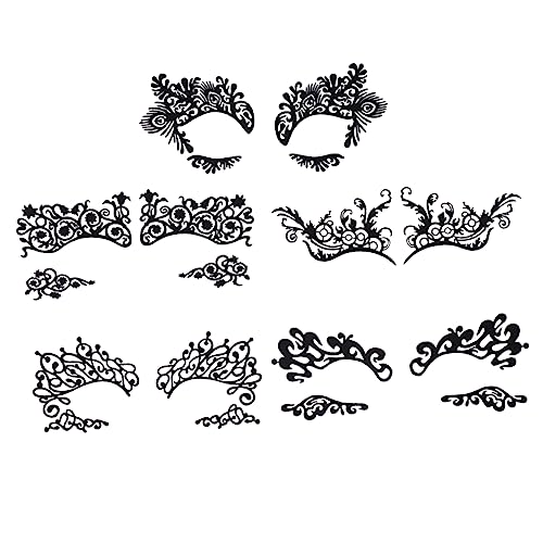 ARTSEWPLY 5Paare Eyeliner Aufkleber Temporäre Tattoos Selbstklebende Maskerade Make Up Aufkleber Hohle Designs für Festivals von ARTSEWPLY
