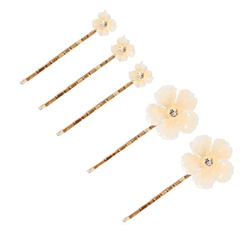 ARTSEWPLY 5stücke Teiliges Blumen-haarspangen Für Bräute Elegante Haarklammern Mit Blumenmotiv Hochzeits-haarschmuck Für Damen Charmante Haaraccessoires Für Hochzeiten Und Partys von ARTSEWPLY