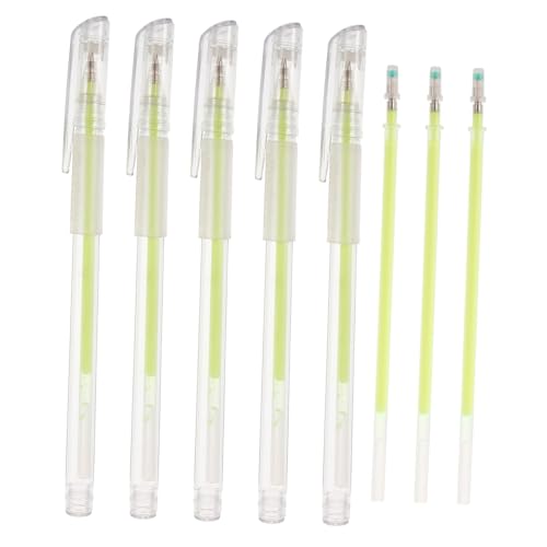 ARTSEWPLY 5stücke Weißer Augenbrauenstift Augenbrauen-gelstift Mit Augenbrauen-mapping-tool Fluoreszierendem Grünem Hautmarkierungsstift Für Microblading Und Schönheitstätowierungen von ARTSEWPLY