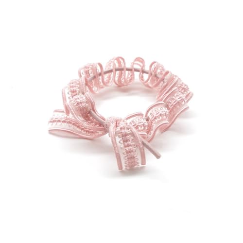 ARTSEWPLY 6 Stück Teiliges Elastisches Haargummi mit Zarter Spitzen Schleife Weiche Haargummis für Mädchen Farbenfrohe Haarschleifen in Schwarz Weinrot und Hellgrün Komfortabler für Alltag von ARTSEWPLY