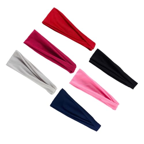 ARTSEWPLY 6 Stück Teiliges Elastisches Stirnband Atmungsaktive Schweißabsorbierende Sport Haarbänder für Damen und Herren Vielseitig für Yoga Laufen Fitness und Alltag Geeignet in Sechs ARTSEWPLY 6 Stück Teiliges Elastisches Stirnband Atmungsaktive Schweißabsorbierende Sport Haarbänder für Damen und Herren Vielseitig für Yoga Laufen Fitness und Alltag Geeignet in Sechs von ARTSEWPLY