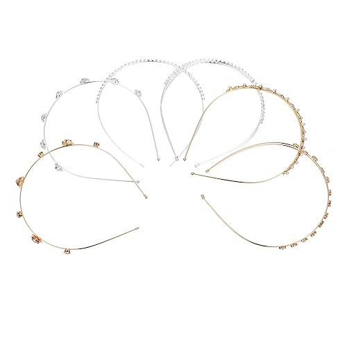 ARTSEWPLY 6 Stück Teiliges Perlen Haarreif mit Funkelnden Strasssteinen Damen Haarbänder für Besondere Anlässe Robustes und Bequemes Haarschmuck für Party Hochzeit Alltag von ARTSEWPLY