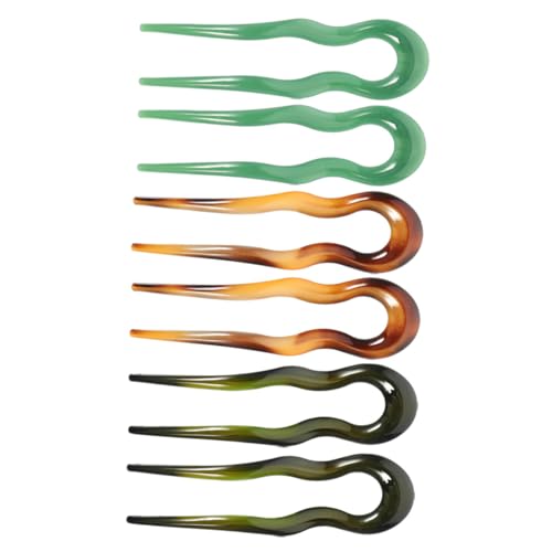 ARTSEWPLY 6 Stück Teiliges Vintage U Förmiges Haarforken für Damen Starke Struktur Geeignet für Feste Dutts und Dickes Haar Eleganter Haarschmuck für Alltag Hochzeit Party und Festliche von ARTSEWPLY