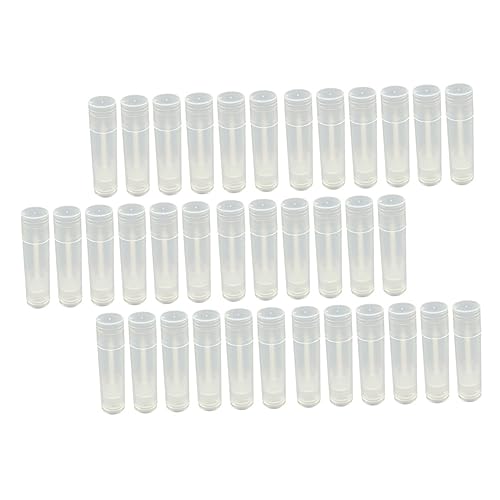 ARTSEWPLY 60 Stück DIY Lippenbalsam Röhrchen mit Deckel Leerbehälter für Lippenpflege Selbst Befüllen Mikrowellengeeignet Platzsparend Geeignet für Frauen und Mädchen Aller Altersgruppen von ARTSEWPLY