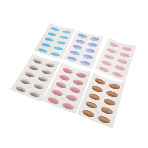 ARTSEWPLY 6blätter Lidschatten-aufkleber Mit Farbverlauf Temporäre Make-up-augendekoration Für Geschäftige Morgen Abendveranstaltungen Cosplay Bühnenauftritte Täglichen Gebrauch von ARTSEWPLY