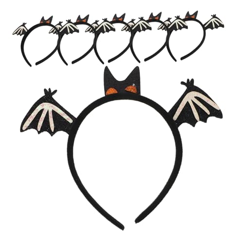 ARTSEWPLY 6stücke Fledermausohren-stirnband Für Halloween Dekoratives Haarband Mit Fledermausflügel-design Weiches Material Für Party-kostüme Und Festivals von ARTSEWPLY