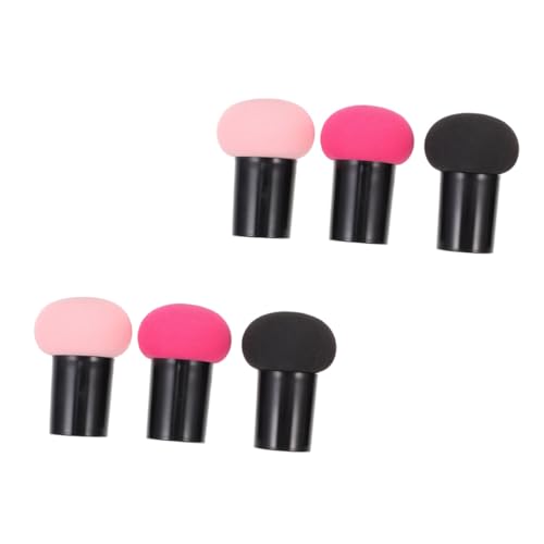 ARTSEWPLY Pilz Make up Puderquaste 6 Stück Dual Use Schwämme Für Feuchtes Und Trockenes Make up Für Frauen Und Mädchen Lidschattenpinsel Und Foundation Applikator Tragbar Und Leicht von ARTSEWPLY
