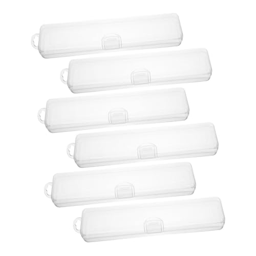 ARTSEWPLY 6stücke Zahnbürstenetui Teiliges Tragbare Zahnbürstenbehälter Luftdicht Für Reisen Und Camping Kosmetik Organizer Für Badezimmer Und Unterwegs von ARTSEWPLY