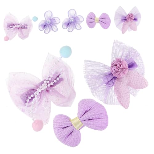 ARTSEWPLY 8 Stck Niedliche Teilig Haarklammern für Junge Mädchen mit Hasenohren Perlen Schleifen und Blumen Bunte Haarspangen für Party Festival Geburtstag und Cosplay Modischer von ARTSEWPLY