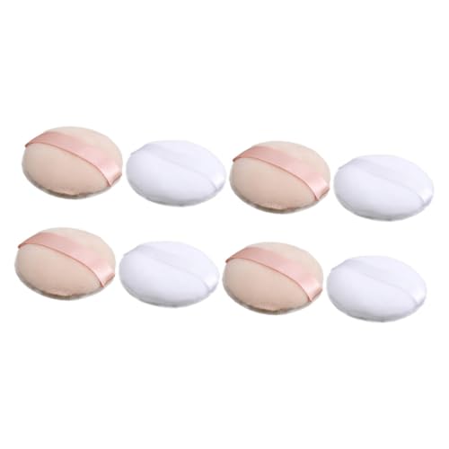 ARTSEWPLY 8 Stück Teiliges Dry Powder Puff aus Weichem Hautfreundlichem Kristallsamt Runde Make up Puderquasten in Haut Weißtönen Kompakt und Leicht für Präzises Auftragen bei Damen und ARTSEWPLY 8 Stück Teiliges Dry Powder Puff aus Weichem Hautfreundlichem Kristallsamt Runde Make up Puderquasten in Haut Weißtönen Kompakt und Leicht für Präzises Auftragen bei Damen und von ARTSEWPLY