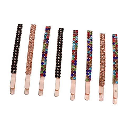 ARTSEWPLY 8 Stück Teiliges Haarklammer Set mit Funkelnden Strasssteinen Haarspangen Gemischten Farben Eleganter Haarschmuck für Damen und Mädchen Geeignet für Hochzeiten Partys und Alltag von ARTSEWPLY