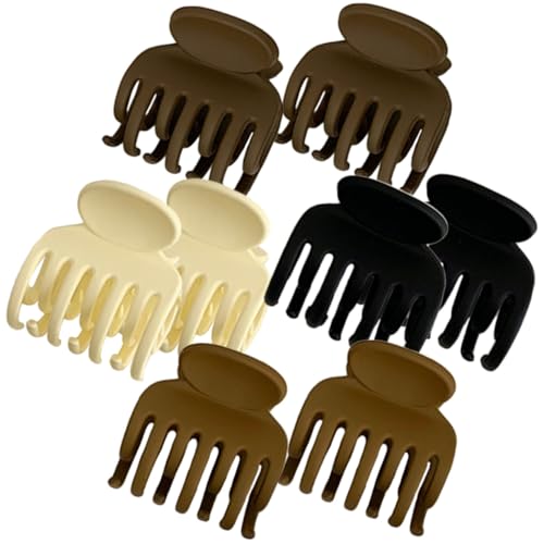 ARTSEWPLY 8 Stück Teiliges Haarklammer für Dickes Haar Langlebige Haarkralle in Schwarz und Dunkelbraun Weiß Rutschfestes Stylingzubehör für Frauen und Mädchen Vielseitig für Verschiedene von ARTSEWPLY