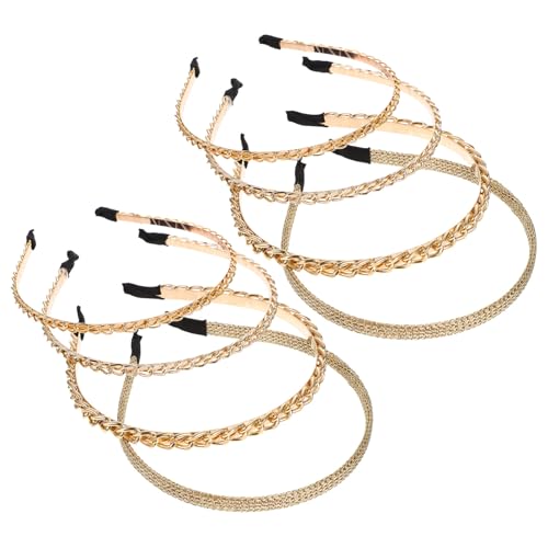 ARTSEWPLY 8 Stück Teiliges Metall Haarreifen Damen Modische Ketten stirnbänder aus Legierung Leicht Elastisch Eleganter Haarschmuck für Hochzeit Party Festliche Anlässe von ARTSEWPLY