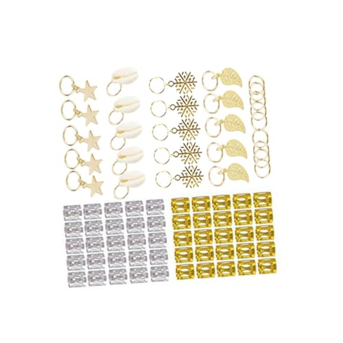 ARTSEWPLY 80 Stück Haarschmuck Ringe für Zöpfe Dreadlocks Zubehör DIY Haar aus Verstellbar und Rostfrei für Festivals und Partys von ARTSEWPLY