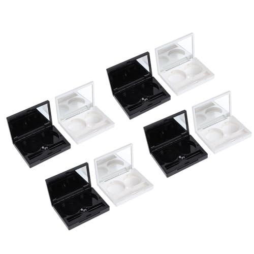 ARTSEWPLY Lidschatten-aufbewahrungsbox 8-teilig Make-up-organizer 2 Farben Leere Behälter Kosmetiktablett Mit Spiegel Für Unterwegs von ARTSEWPLY