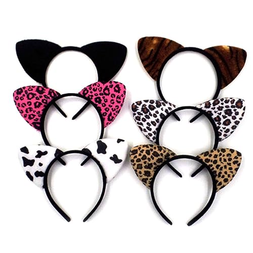 ARTSEWPLY 8stücke Kopfschmuck Mit Katzenohren Haarband Tierohr-design Bezauberndes Party-accessoire Leicht Und Haltbar Originelles Für Sie Selbst Angenehme von ARTSEWPLY