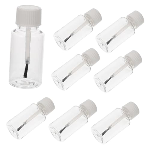 ARTSEWPLY 8stücke Nail Polish Flaschen Transparente Flaschen Mit Pinsel Für Nagellack Und Ätherische Öle Auslaufsicher Für Professionellen Gebrauch Für Nagelkunst Und Anwendung von ARTSEWPLY