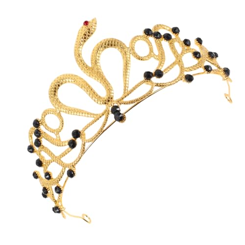 ARTSEWPLY Ägyptische Schlangenkrone mit Funkelnden Strasssteinen Königliches Braut Haaraccessoire für Hochzeiten Geburtstagsfeiern Halloween und Festliche Kostüme Vielseitiges Party von ARTSEWPLY