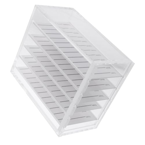 ARTSEWPLY Acryl-wimpern Aufbewahrungsbox Lagiger Organizer Für Falsche Wimpern Transparent Stabil Und Langlebig Für Kosmetiktaschen Und Unterwegs Für Einfache Klassifizierung Und von ARTSEWPLY