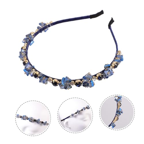 ARTSEWPLY Blaues Strass Haarband für Damen Leichter Bequemer Haarschmuck mit Funkelnden Kristallen Geeignet für Hochzeiten Partys und Festliche Anlässe von ARTSEWPLY