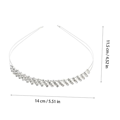 ARTSEWPLY Braut Haarband mit Funkelnden Strasssteinen Silberfarbenes Diadem für Hochzeit Festliche Anlässe Schmuck Kopfschmuck für Braut und Hochzeitsgäste von ARTSEWPLY