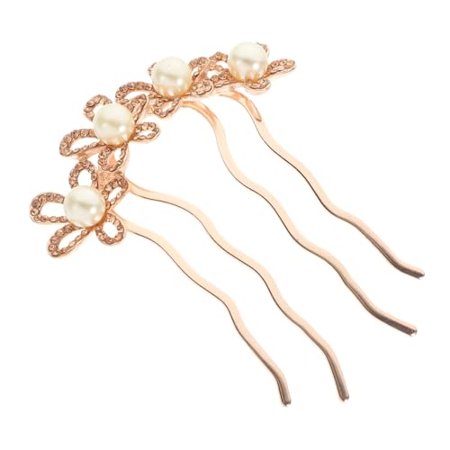 ARTSEWPLY Braut Haarnadel mit Perlen und Strass Französischer Haarschmuck für Hochzeit Langlebige Komfortable Hochzeits Haarspange aus Legierung und Kristallen Modisches Damen Accessoire von ARTSEWPLY