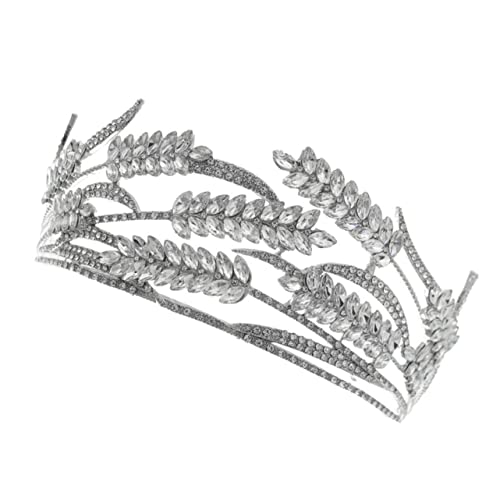 ARTSEWPLY Braut Kristallkrone mit Strasssteinen Leichtes Diadem für Hochzeit Party und Geburtstagsfeier Funkelndes Haarschmuck Accessoire für Damen von ARTSEWPLY
