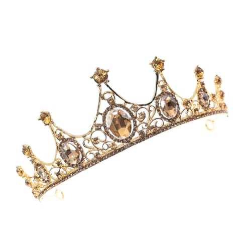 ARTSEWPLY Braut Krone Haarschmuck Retro Barock Diadem für Damen und Mädchen Stabiler Braut Tiara Kopfschmuck für Hochzeit Verlobung und Party Goldfarbenes Crown Comb Accessoire von ARTSEWPLY