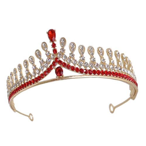 ARTSEWPLY Braut Tiara Strass Krone Haarschmuck Damen Hochzeitsdiadem Prinzessin Haarreif für Hochzeit Verlobung Party und Festliche Anlässe von ARTSEWPLY