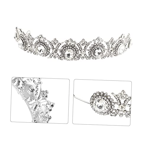 ARTSEWPLY Brautkrone Funkelnden Zirkonia Strasssteinen Vintage Tiara Haarschmuck für Hochzeit Verlobung und Festliche Anlässe Damen Stirnband Zubehör von ARTSEWPLY