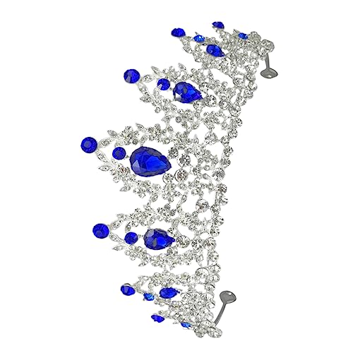 ARTSEWPLY Brautkrone mit Funkelnden Strasssteinen Metallkrone für Damen Großes Barock Haarreif Leichter Langlebiger Kopfschmuck für Hochzeit Verlobung für Frauen von ARTSEWPLY
