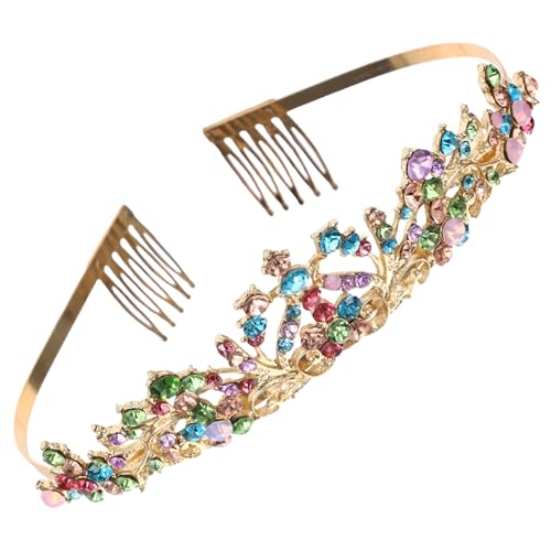 ARTSEWPLY Brautkrone mit Funkelnden Strasssteinen Verstellbares Haarschmuck Accessoire für Hochzeit Party und Fest Vielseitige Prinzessin Tiara für Damen Komfortabel und Langlebig von ARTSEWPLY