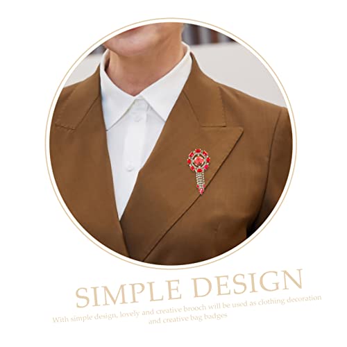 ARTSEWPLY Brosche mit Wasser Diamant und Quaste Langlebige Modeschmuck Anstecknadel für Damen als Schmuckaccessoire für Kleidung Anzüge und Festliche Outfits von ARTSEWPLY