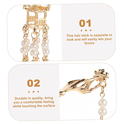 ARTSEWPLY Chinesischer Haarschmuck Perlen Haarnadel Haarstab Hanfu Kostüm Zubehör für Damen Haarknoten Vielseitig Verwendbar Geschenkidee von ARTSEWPLY