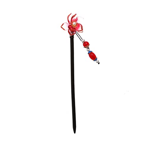 ARTSEWPLY Chinesischer Perlen Haarstab mit Blumen Design Handgefertigter Haarschmuck für Damen Vintage Haarnadel für Feste Feiern und Cosplay Dekorativer Haaraccessoire für Alltag und von ARTSEWPLY
