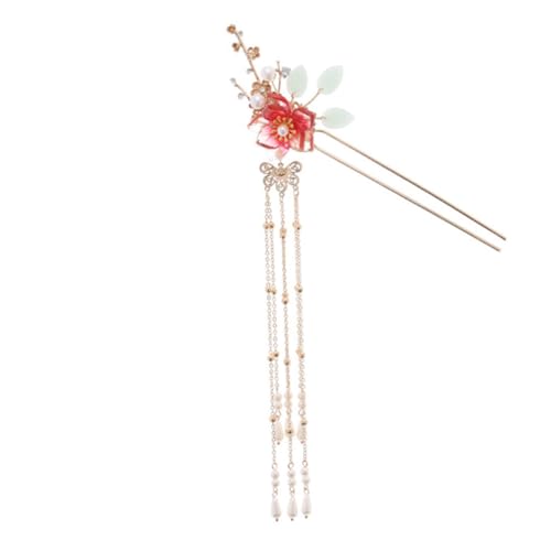 ARTSEWPLY Chinesischer Perlenblumen Haarstab Multifunktionale Haarnadel für Damen Haaraccessoire für Hochzeiten Partys und Cosplay Rutschfeste und Stilvolle Dekoration von ARTSEWPLY