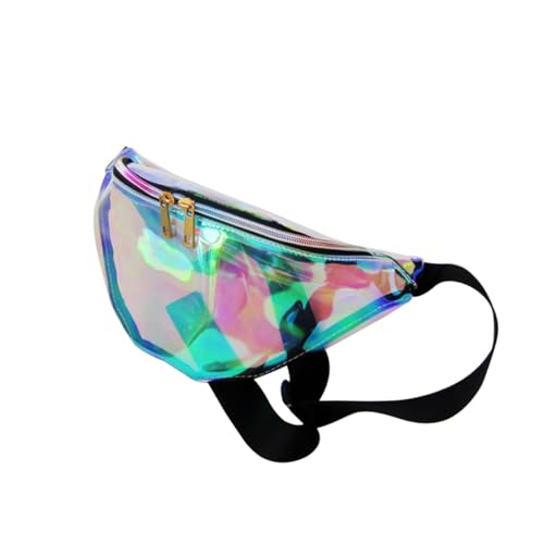 ARTSEWPLY Damen Bauchtasche Transparent PU Gürteltasche mit Reißverschluss Verstellbar für Sport Laufen Radfahren Reisen Strandtasche Modisch Leicht Hüfttasche von ARTSEWPLY