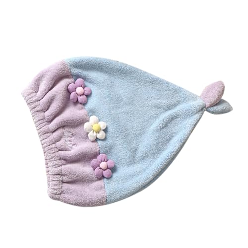 ARTSEWPLY Damen Koralle Samt Kappe Für Trockenes Haar Haartrockner Haar Fascinator Strohhut Damen Haar Turban Handtuch Haar Handtuch Hüte Für Frauen Britischer Sonnenhut Damen Haar von ARTSEWPLY