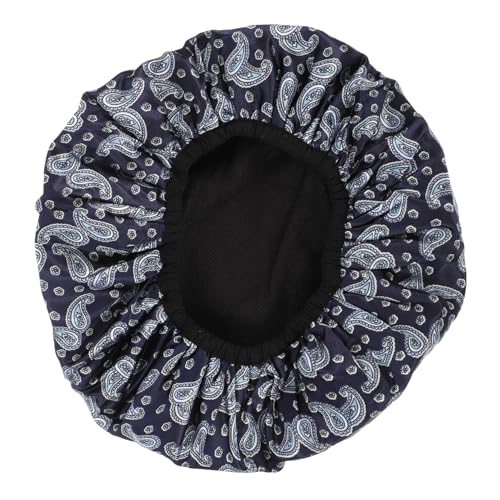 ARTSEWPLY Duschhaube Wasserdicht Schwimmen Kappe Bademütze Badehut Haarhaube Dusche Kühlender Hut Duschhut Kühlung Feigen-schrubbmütze Handtücher Dekorative Duschhüte Eva Blue von ARTSEWPLY