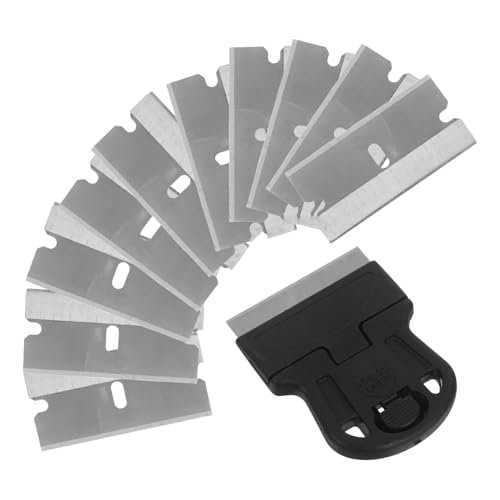 ARTSEWPLY Edelstahl Nagelkunst Schaber mit Austauschbaren Klingen Langlebiges Reinigungstool für Sticker Klebereste Decals Präzises Entfernen Geeignet für Profi und DIY Nageldesign von ARTSEWPLY