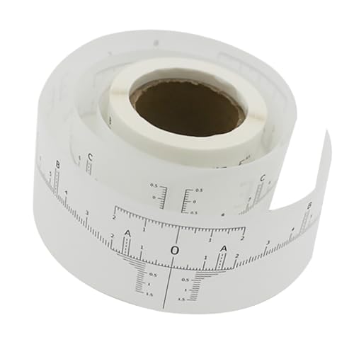 ARTSEWPLY Einweg Augenbrauen Maßstab Aufkleber Weiß Klebende Brow Ruler für Präzises Zeichnen Symmetrischer Augenbrauen Hautfreundlich Schnelle Anwendung für Make Up und Profis von ARTSEWPLY