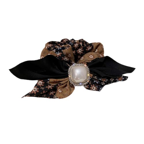 ARTSEWPLY Elastisches Haargummi mit Perlen schleife Modischer Haarschmuck für Frauen und Mädchen Vielseitiges Strapazierfähiges Haarband für Dickes und Dünnes Haar Komfortabel für Alltag von ARTSEWPLY