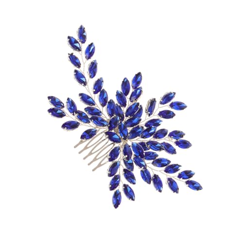 ARTSEWPLY Eleganter Braut Haarkamm mit Blautönen und Silbernem Draht Funkelnder Hochzeit Haarschmuck für Frauen und Mädchen Vielseitig für Hochzeit Party Braut und Brautjungfern Geeignet von ARTSEWPLY